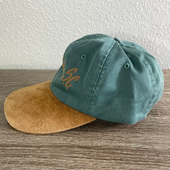 Vintage Charleston SC Baseball Cap Green Brown Adjustable Strapback Hat Headwear - Picture 9 of 12